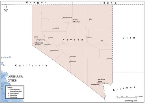 nevada cities|Map of Cities in Nevada, List of Nevada Cities by Population.